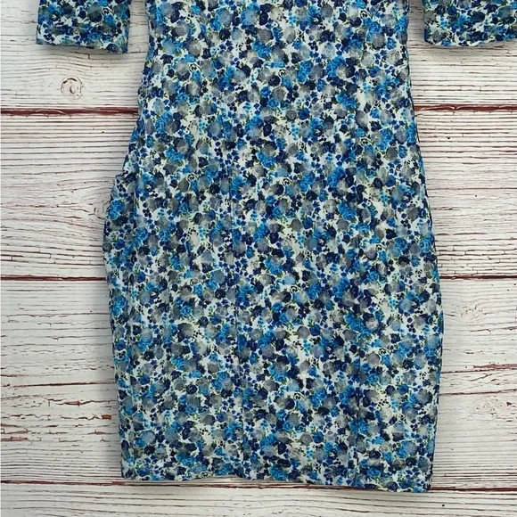 Reiss Rachel Floral Print Bodycon Dress Sz 2 - Picture 14 of 16
